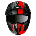 CASQUE TRIAL MT STREETFIGHTER SV TWIN C5 NOIR MAT/ROUGE