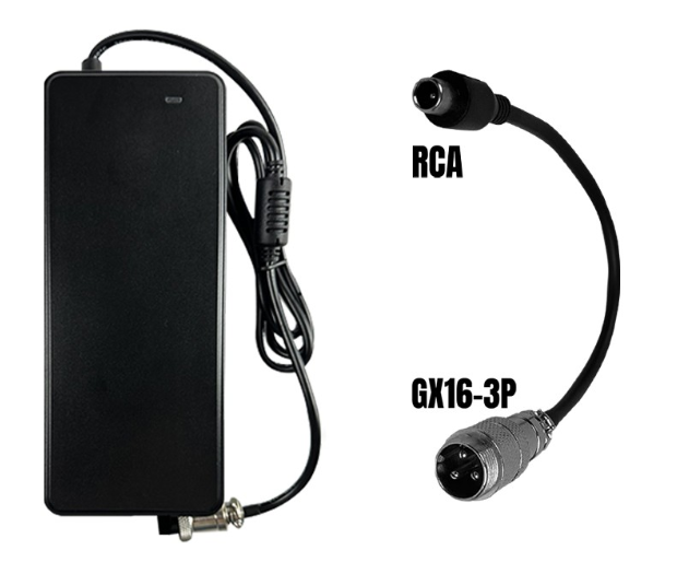 Chargeur 48V - 54.6V / 2A (connecteur RCA) WZ