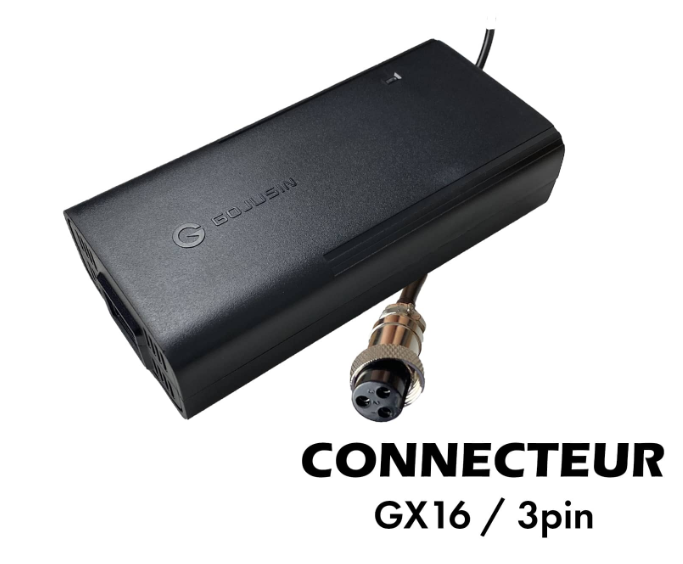 Chargeur 72V - 84V / 2A (connecteur GX16-3p) WZ