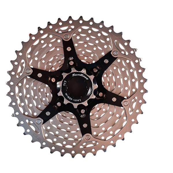 CASSETTE 10V. VTT SUNRACE CSMS3 METALLIC - 11-40DTS (COMPATIBLE SHIMANO)