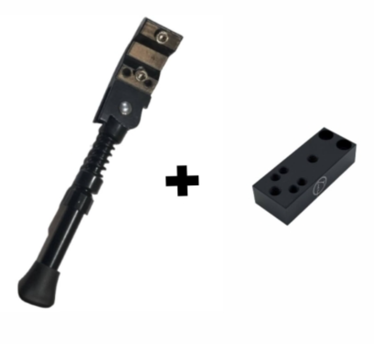 Béquille Latéral avec adaptateur FUNTROTT Noir