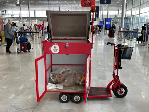 Micro Transporteur 5 roues caisson 2 portes latérales 1 trappe 800W