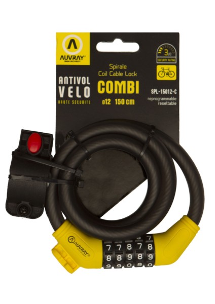 ANTIVOL SPIRALE COMBI 150 SPIRALE COMBI MATT