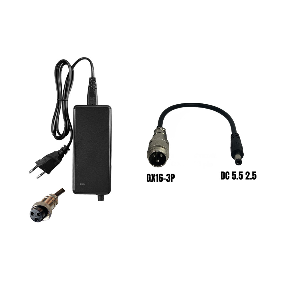 [pack-chargeur-36v-2.5] PACK Chargeur 36V ➡️ 42V / 2A (connecteur DC 5.5*2.5MM) Wispeed