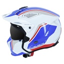 BLANC-BLEU-ROUGE CASQUE TRIAL MT STREETFIGHTER SV TWIN  BRILLANT