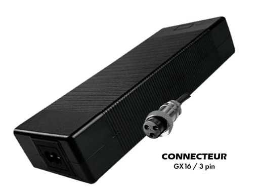 [SP-184] Chargeur 60V - 67.2V / 2A (connecteur GX16-3p) WZ