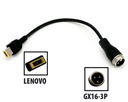 Adaptateur GX16 3 pins Mâle -> Prise Lenovo